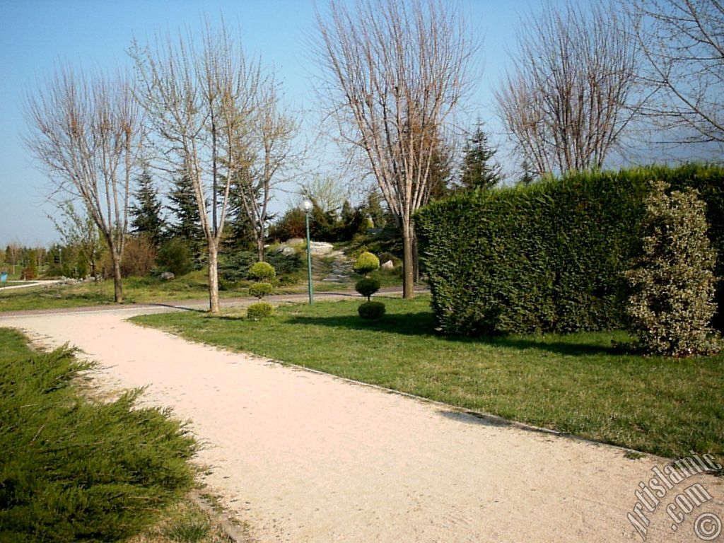 View of Botanical Park in Bursa city of Turkey.
