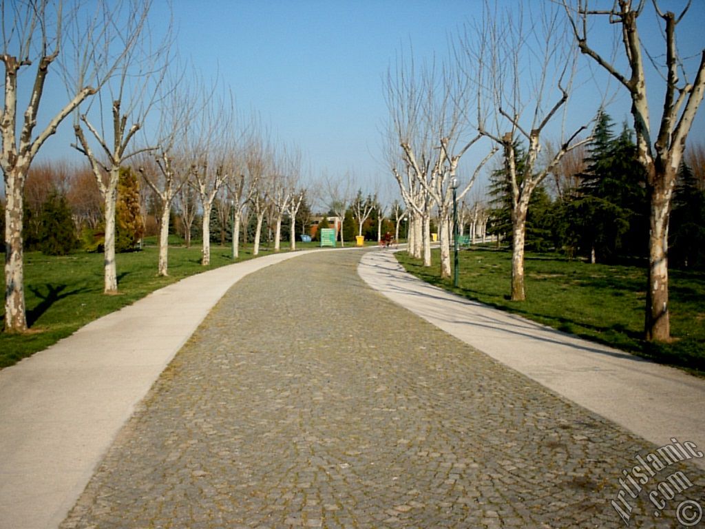 View of Botanical Park in Bursa city of Turkey.
